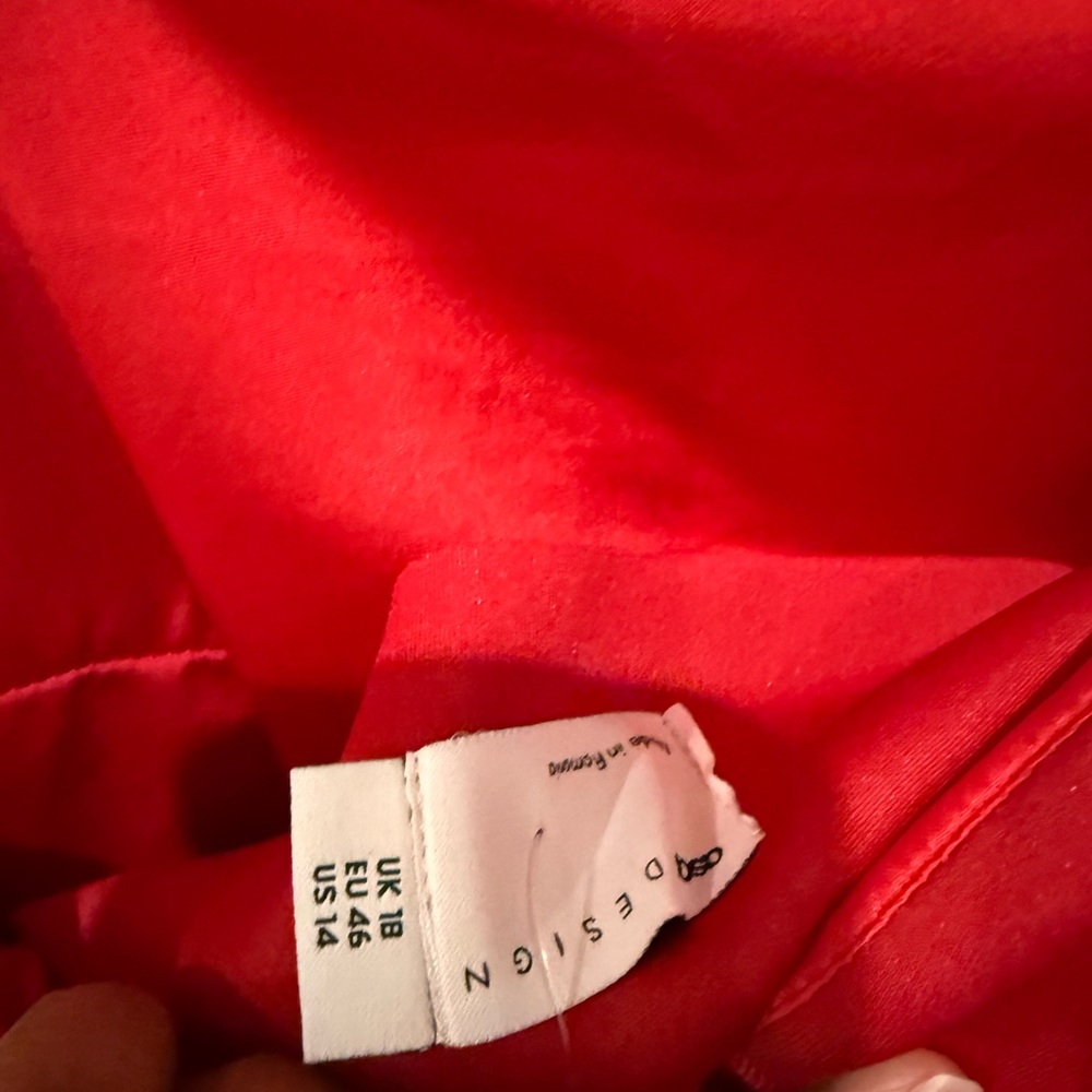 NWT Elegant Red Assymetrical Dress - Picture 9 of 14